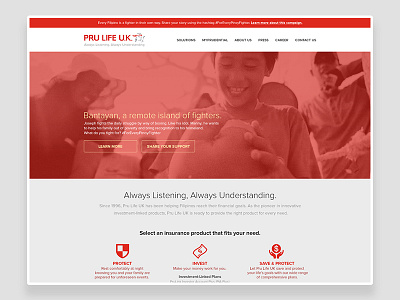 [Pru Life UK] Interview Brief Study corporate insurance ui ux web design website