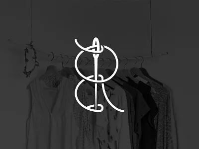 ER Initials - Fashion Studio e er fashion initials line needle r tailor thread