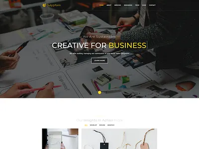 Landing Page Website clean design desktop homepage landing typography ui ux webdesign website