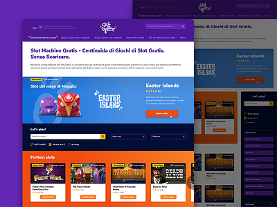 Slot Gallina Online website prototype design development homepage interaction landing layout page prototype responsive ui ux web