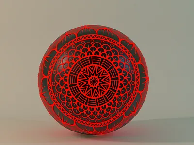 Paper-cut ball ball c4d paper cut