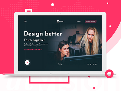 InVision chennai designers invison landing page product design psd. redesign rewarmp ui ux video website