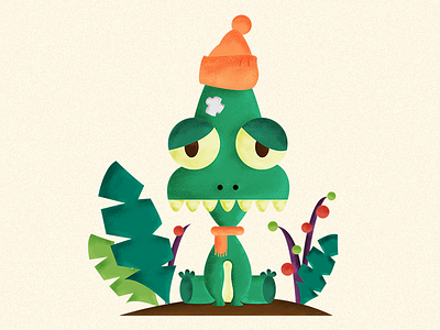 Creature No.1 animal cartoon illustration plant