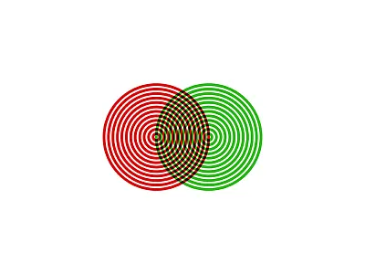Fusion Hallucinogenic Circles brand circles colors flat fusion graphic design icon illustrator logo logo inspiration minimal optical effect