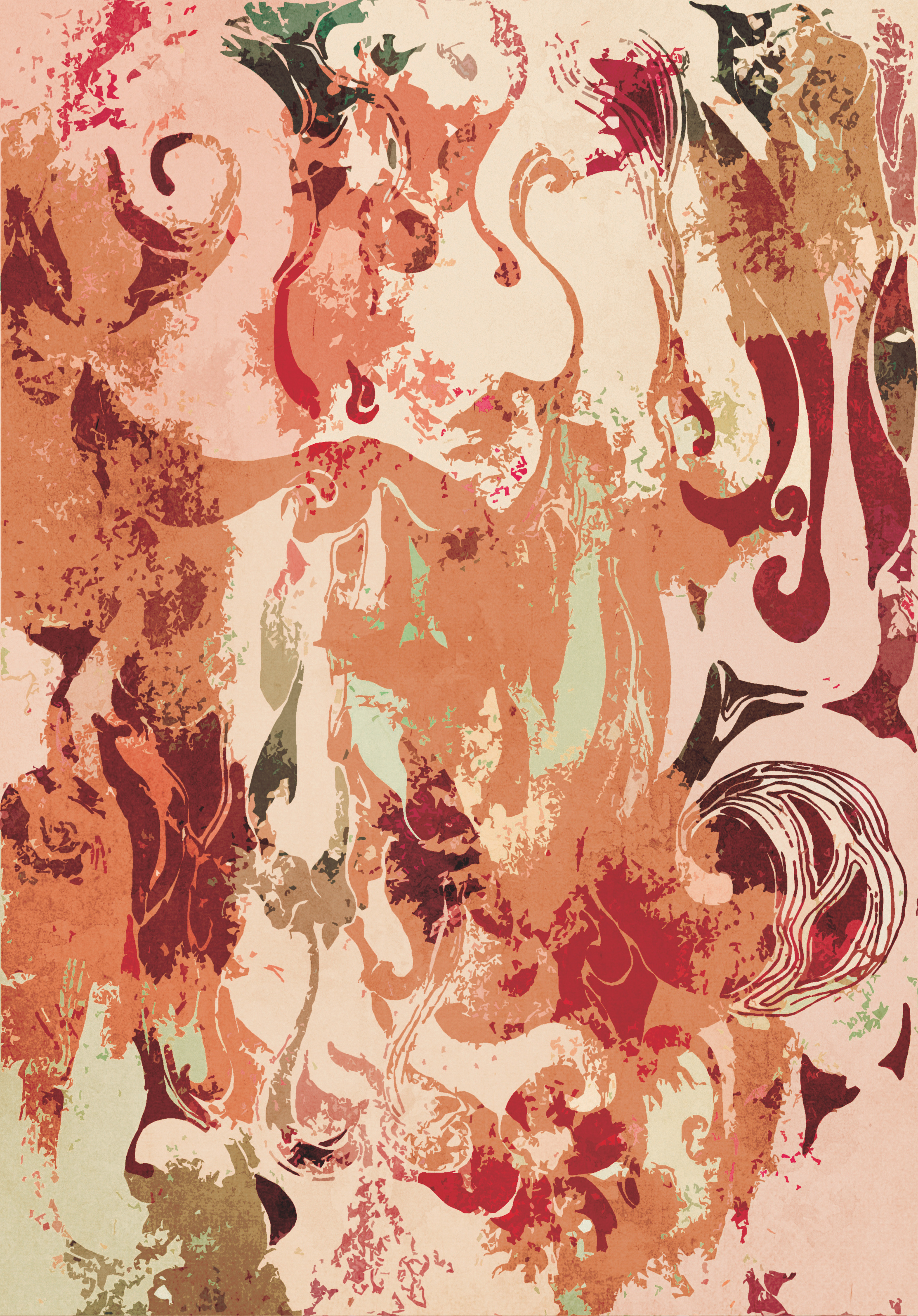 The Stars Hidden from Light artwork book digital art drawing editorial illustration pattern poem publication watercolor
