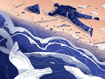 Small Reportage dudzik illustration iza