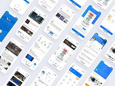 Beefix APP UI design - Final Cut app blue design iphonex mobile sketch ui ux