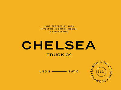 CHELSEA TRUCK CO. brand clean design identity lockup logo mark minimalistic typography