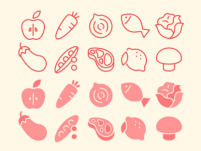 food icon food icon illustration