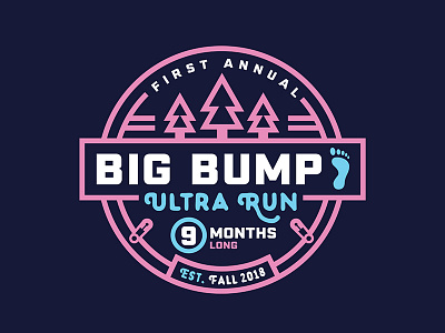 Big Bump - Pregnancy Announcement Shirt apparel design baby badge design badge logo pregnancy announcement pregnancy announcement shirt pregnancy reveal pregnant pregnant runner trail running ultramarathon ultrarunning