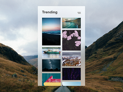 Daily UI #069 dailyui photo trending ui