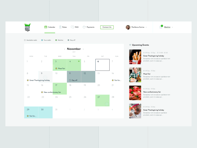 Frisco Fresh Market. Calendar booking calendar events farmer market solardigital