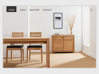 Furniture brand official network template-one furniture log ps rice template ue ui web white