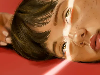 Hope Close Up illustration portrait print