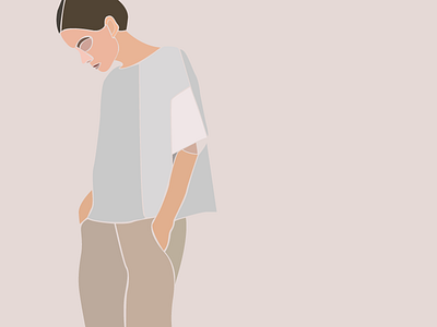 In Threes Cont. drawing fashion illustration line art lines shading