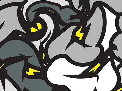 Thunderbolt Pattern brand color illustrator logo monogram pattern streetart streetwear symbol texture typography vector