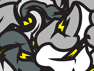 Thunderbolt Pattern brand color illustrator logo monogram pattern streetart streetwear symbol texture typography vector