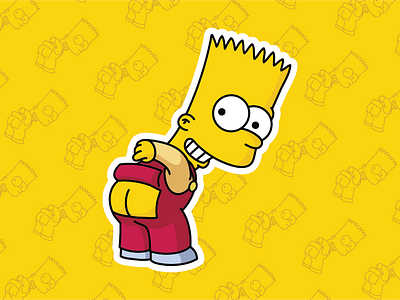 Bart X Stewie bart cartoons family guy illustration mashup mashups smash stewie stickers the simpsons tv vector