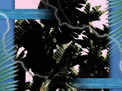 Wave Thunder brand color illustrator logo monogram symbol texture typography