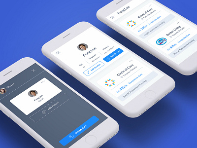 Homecare Hub User Dashboard - Mobile card design dashboard healthcare healthtech mobile mobile design product design ui ux