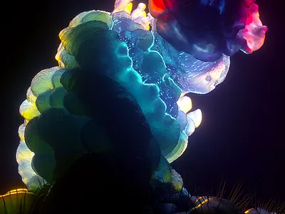 Flora serie 6 3d art color digital art experiment floral flower nature organic surreal surrealism