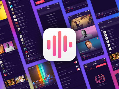 Zoomba - iOS music application ios listen music prototype sketch ui ux