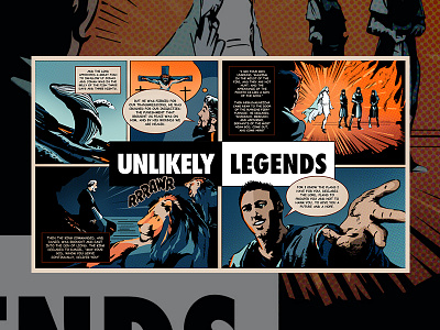 Unlikely Legends bible cartoon church comic hand drawn hero legend prophet sermon story