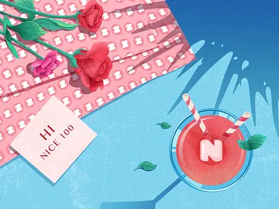 Nice 100 drink flower illustrator photoshop rose summer