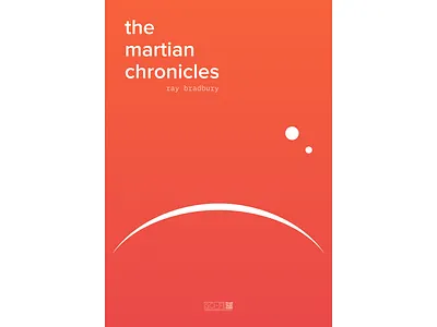 The Martian Chronicles book cover flying inkscape mars poster scifi