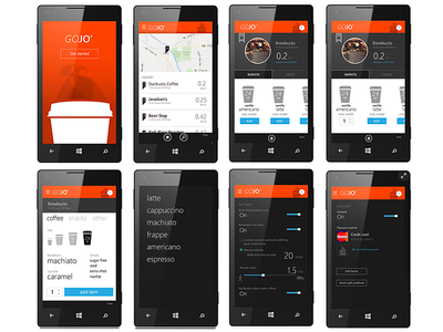 GoJo Coffee Ordering App ux