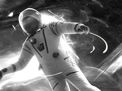 The first handshake adobe art design digital graphic interstellar mixed movie painting photomanipulation photoshop sences