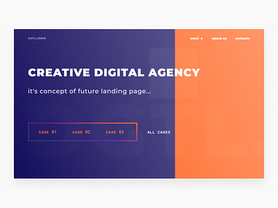 Concept landing page (in progress) digital figma landing ui ux web