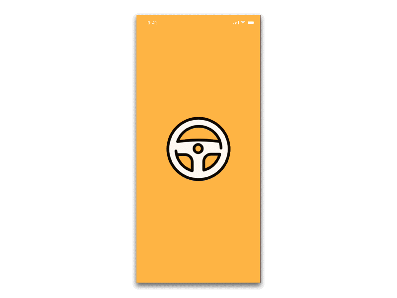 Driving Instructor App interaction animation mobile ui ux