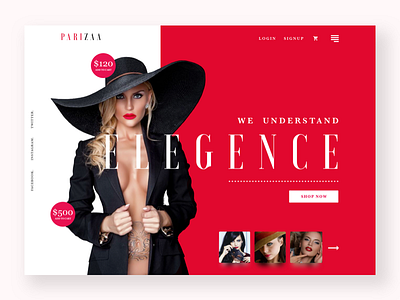 Fashion Landing Page ecommerce fashion industry model ui web web design webkit website