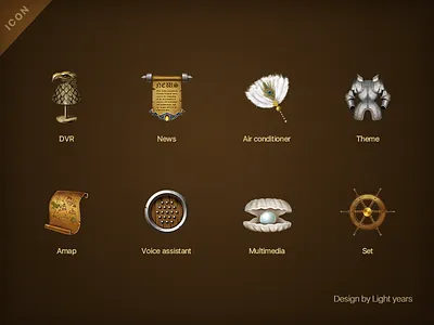 A set of medieval icons icon icons medieval theme ui