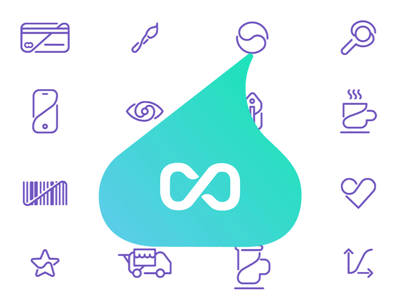 Cloosiv icon showcase app brand identity cloosiv color digital icon logo promotion purchase shopping typography wallet