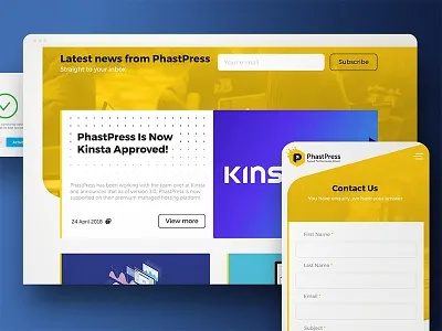 Wordpress performance boosting plugin adobe xd blue header invision krsdesign phastpress plugin ui ux wordpress