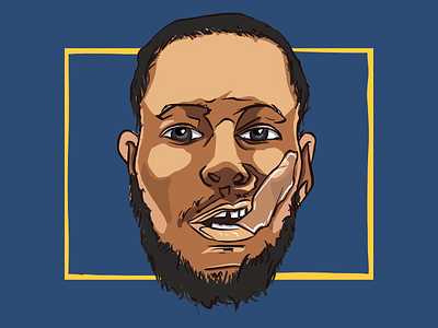 Curry curry illustration ipad nba stars stephen warriors