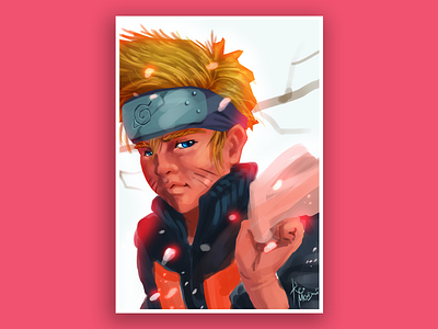 Naruto (Naruto Shippuden) - Cover Art character design digital painting illustration