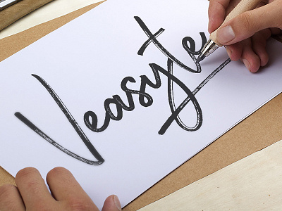 Identity for Veasyte - event agency branding drawing hand identity lettering logo