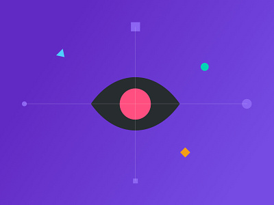 Illustration for positioning map brand strategy branding clean design brief design process eye geometric illustration minimal positioning map