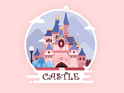 Castle castle 插画