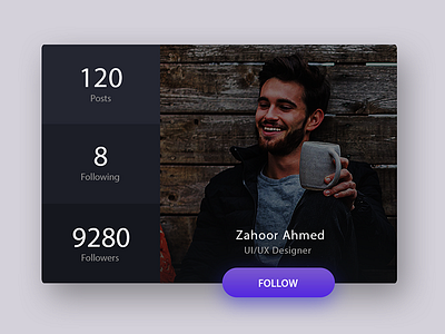miniprofile profile simple widget