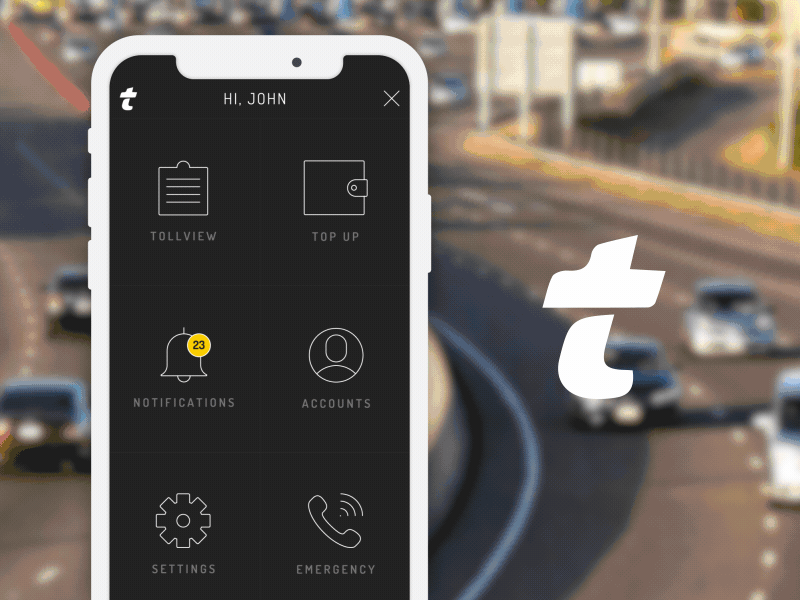 T-Tag to Go app navigation animation app navigation design ios android ui user interface animation ux ux motion design web application interaction