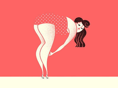 #36daysoftype - P is for Pin Up digital illustration illustration pin up type