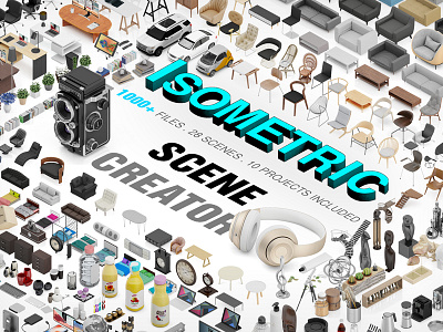 Isometric Scene Creator Mockup bedroom mockup car mockup device mockup furniture furniture mockup interior mockup isometric isometric mockup isometric scene creator living room mockup office mockup vihicle mockup
