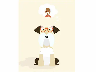 Illustration for the US Humane Society animal animal rescue animal shelter dog humane society schnauzer illustration pet adoption poster vector vector illustration