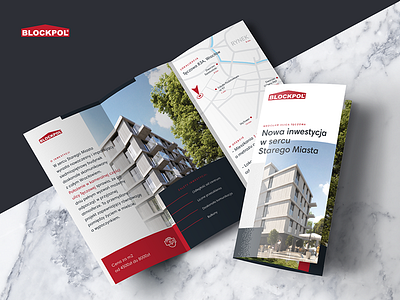 Developer leaflet blockpol brochure design developer leaflet marble