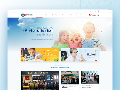 School UI Design kindergarten pre school primary school school