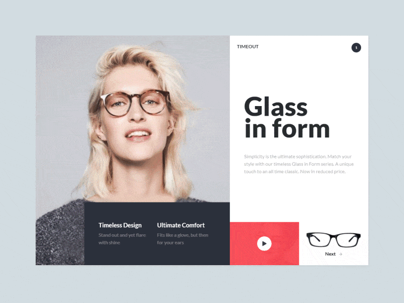 Glasses rebound in Thor UI animation css glasses thor ui